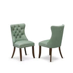 Chaises de salle à manger, capitonnées