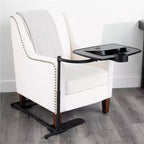 Stander Wonder Tray, Adjustable Swivel TV Tray & Laptop Desk with Cupholder & Laptop Wedges, XL, Black