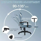 Fauteuil de Gamer de Massage en Tissu Respirant, Chaise de Bureau Ergonomique pour PC avec Repose-pieds et Support Lombaire Réglable