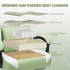 Fauteuil de Gamer de Massage en Tissu Respirant, Chaise de Bureau Ergonomique pour PC avec Repose-pieds et Support Lombaire Réglable