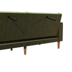 Canapé-lit convertible futon vintage à ressorts hélicoïdaux