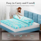 3 Inch Twin Size Experience Ultimate Comfort with Our Blue Memory Foam Soft Mattress C Premium Sleep Solution
