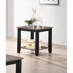 Simple Modern Look Wooden 1pc End Table Living Room Sofa Side Table Solid Rubberwood