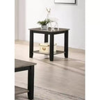 Table d'appoint en bois 1 pièce au look moderne et simple pour salon, canapé - en caoutchouc massif