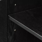 Buffet de cuisine de ferme 62 L x 36 H avec étagères réglables pour cuisine, salle à manger, salon, noir