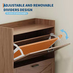 Banc de rangement pour chaussures, banc d'entrée en bois avec 4 tiroirs basculants et siège rembourré, meuble de rangement pour chaussures dissimulé pour couloir et salon