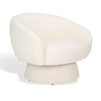 Fauteuil d'appoint pivotant, ivoire (SFV4822)