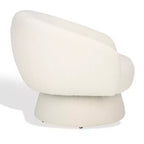 Fauteuil d'appoint pivotant, ivoire (SFV4822)