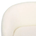 Fauteuil d'appoint pivotant, ivoire (SFV4822)