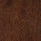 Table d'appoint rectangulaire en bois marron de 28 po avec étagère, 1 pièce