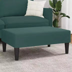 Repose-pieds ottoman moderne, pouf rembourré en velours pour le repos des pieds, siège d'appoint compact pour le salon