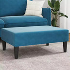 Repose-pieds ottoman moderne, pouf rembourré en velours pour le repos des pieds, siège d'appoint compact pour le salon