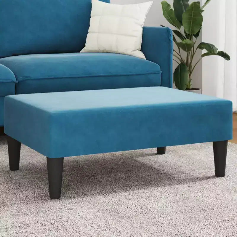 Repose-pieds ottoman moderne, pouf rembourré en velours pour le repos des pieds, siège d'appoint compact pour le salon