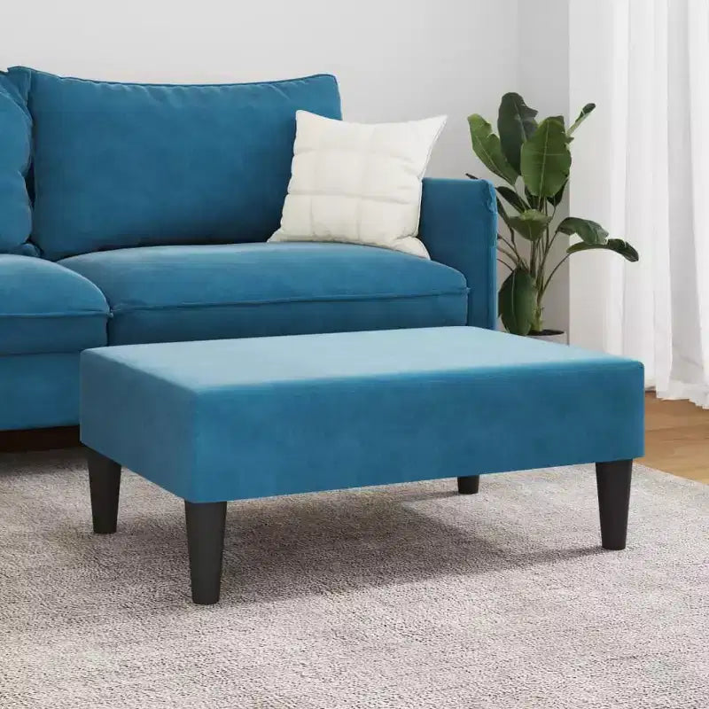 Repose-pieds ottoman moderne, pouf rembourré en velours pour le repos des pieds, siège d'appoint compact pour le salon