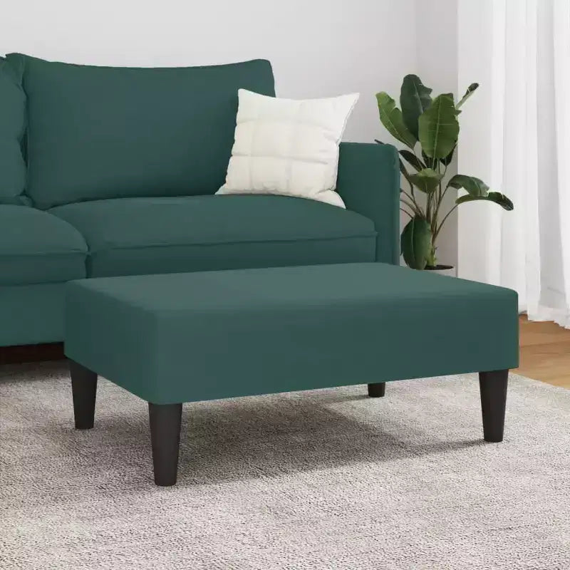 Repose-pieds ottoman moderne, pouf rembourré en velours pour le repos des pieds, siège d'appoint compact pour le salon