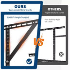 Supports de rangement suspendus pour garage, Supports en acier robustes à fixer au plafond, Hauteur réglable, Capacité de 272 kg, Noir