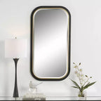 Miroir mural rectangulaire Or Noir 23-1/4" x 43-1/4"