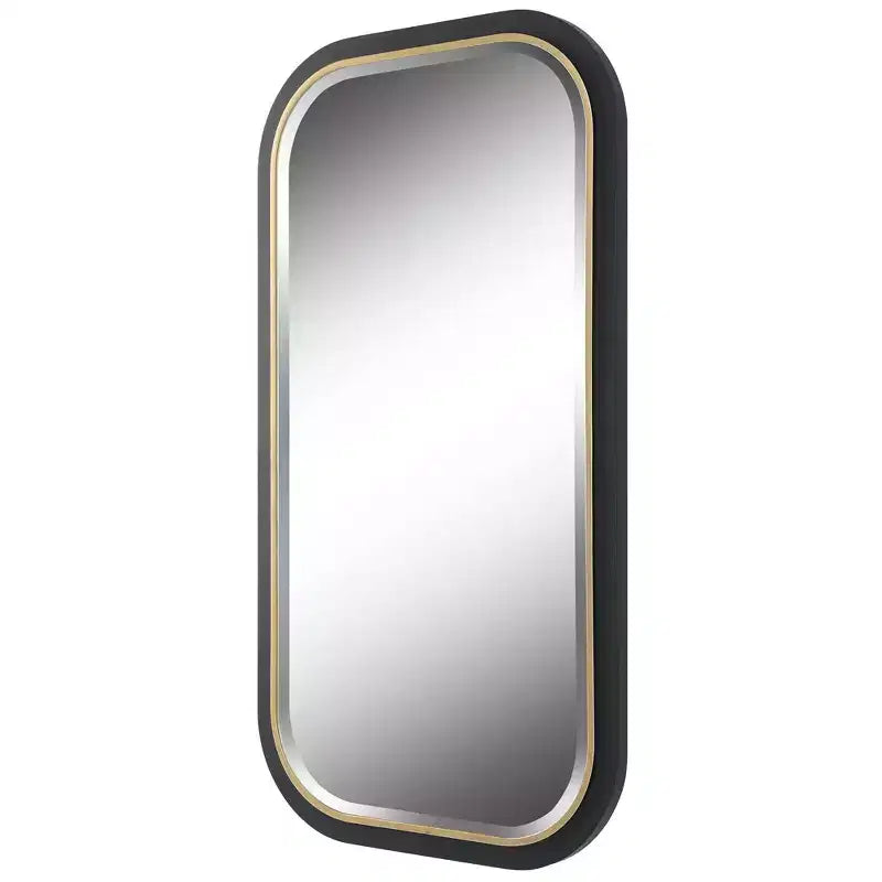 Miroir mural rectangulaire Nevaeh Or Noir 23-1/4" x 43-1/4"