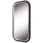 Miroir mural rectangulaire Or Noir 23-1/4" x 43-1/4"