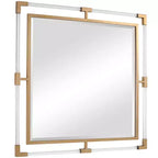 Miroir mural carré Metallic Gold Leaf 40 po