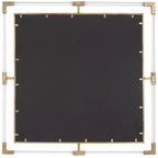 Miroir mural carré Metallic Gold Leaf 40 po