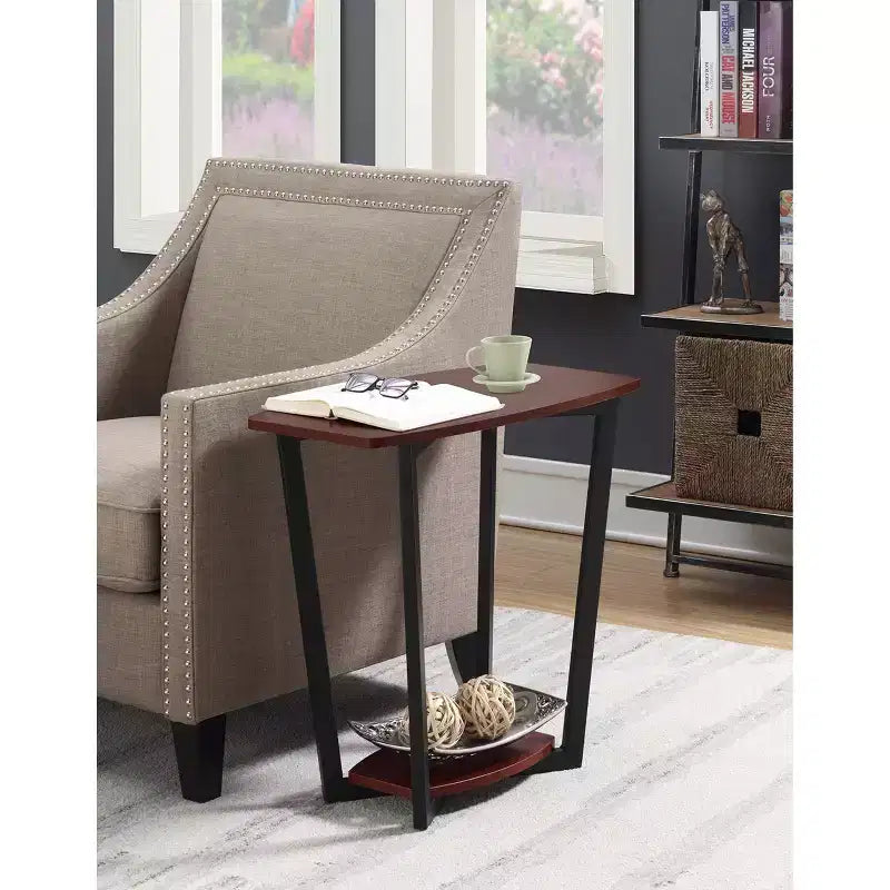 Table d'appoint rectangulaire en métal, 1 pièce
