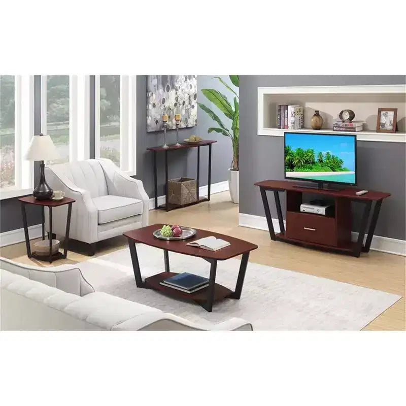 Table d'appoint rectangulaire en métal, 1 pièce