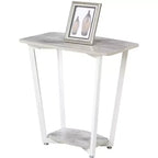 Table d'appoint rectangulaire en métal, 1 pièce