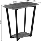 Table d'appoint rectangulaire en métal, 1 pièce