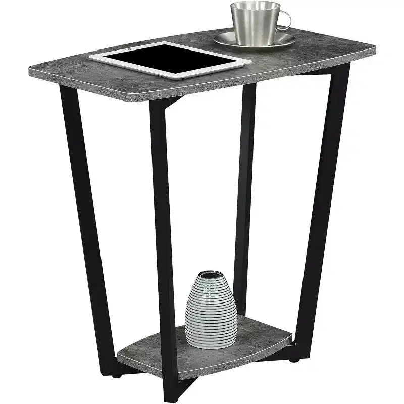 Table d'appoint rectangulaire en métal, 1 pièce