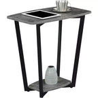 Table d'appoint rectangulaire en métal, 1 pièce