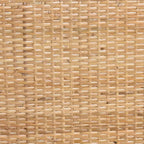 Chaise de salle à manger : Structure en acacia, Rotin tressé, Design bohème, Montage requis