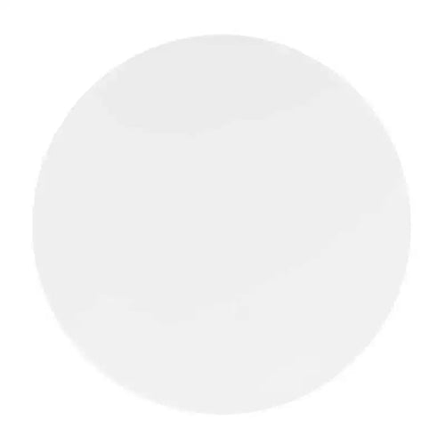 Table à manger ronde en bois 40", piédestal doré, plateau en MDF blanc