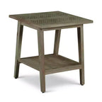 Milani Square End Table Natural: Mango Wood, Mid-Century Modern, Storage Shelf - Steve Silver Co.