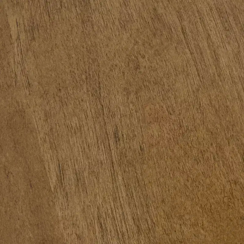 Table basse triangulaire en bois Blaze marron clair : Moderne milieu de siècle, finition orme, base croisée unique