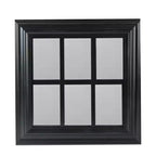 Northlight 17 Black Contemporary Square Windowpane Wall Mirror