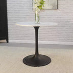 Table de salle à manger ronde en marbre de 30 pouces