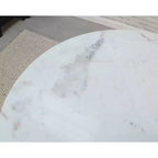 Table de salle à manger ronde en marbre de 30 pouces