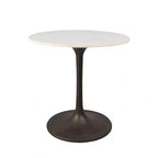 Carolina Living 30 Zaha Round Marble Top Dining Table