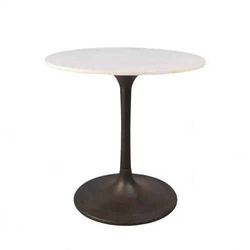Carolina Living 30 Zaha Round Marble Top Dining Table