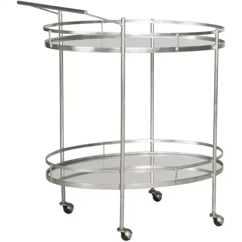 Bar roulant Dante, argent/miroir (FOX2553A)