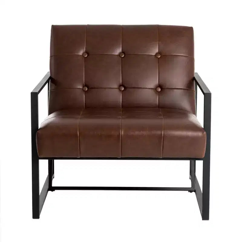 Fauteuil d'appoint en similicuir