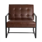 Fauteuil d'appoint en similicuir