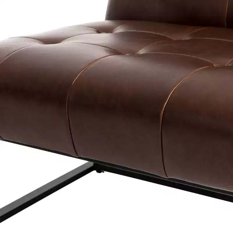 Fauteuil d'appoint en similicuir