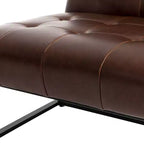 Fauteuil d'appoint en similicuir