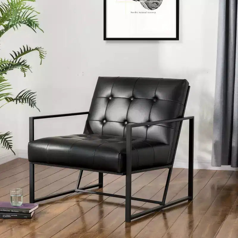 Fauteuil d'appoint en similicuir