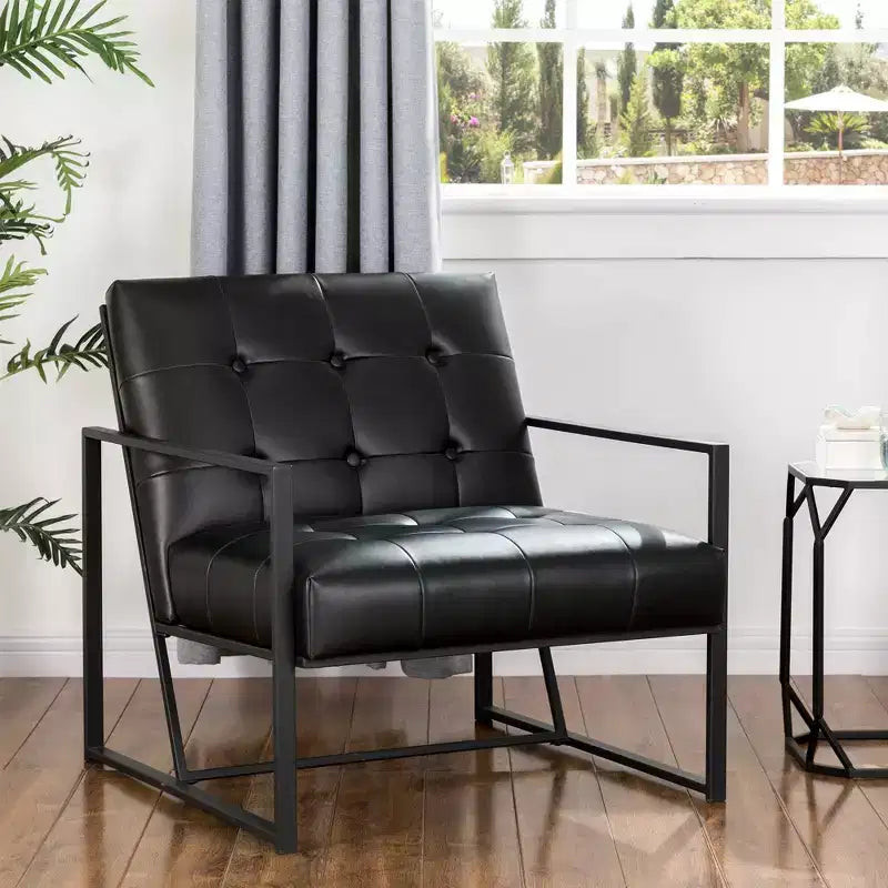 Fauteuil d'appoint en similicuir