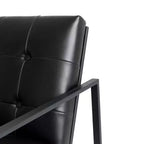 Fauteuil d'appoint en similicuir