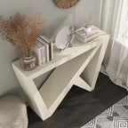 Console rectangulaire moderne 48" avec motifs géométriques