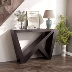 Console rectangulaire moderne 48" avec motifs géométriques